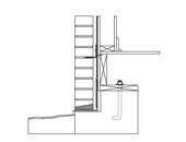 Wall to Foundation Flashing at Brick Ledge
